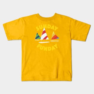 Boating Sunday Funday Kids T-Shirt